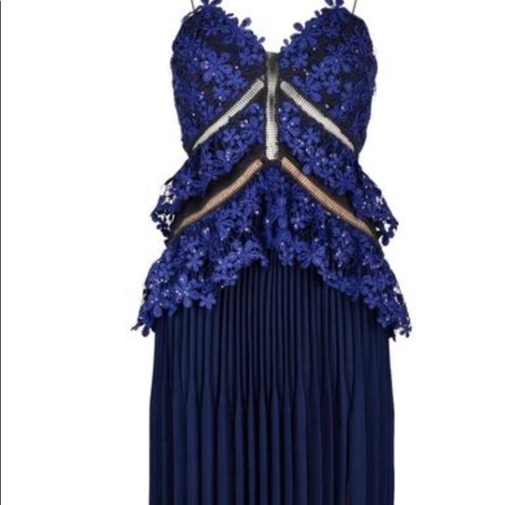🌟SALE🌟Navy blue Self portrait dress sz 10